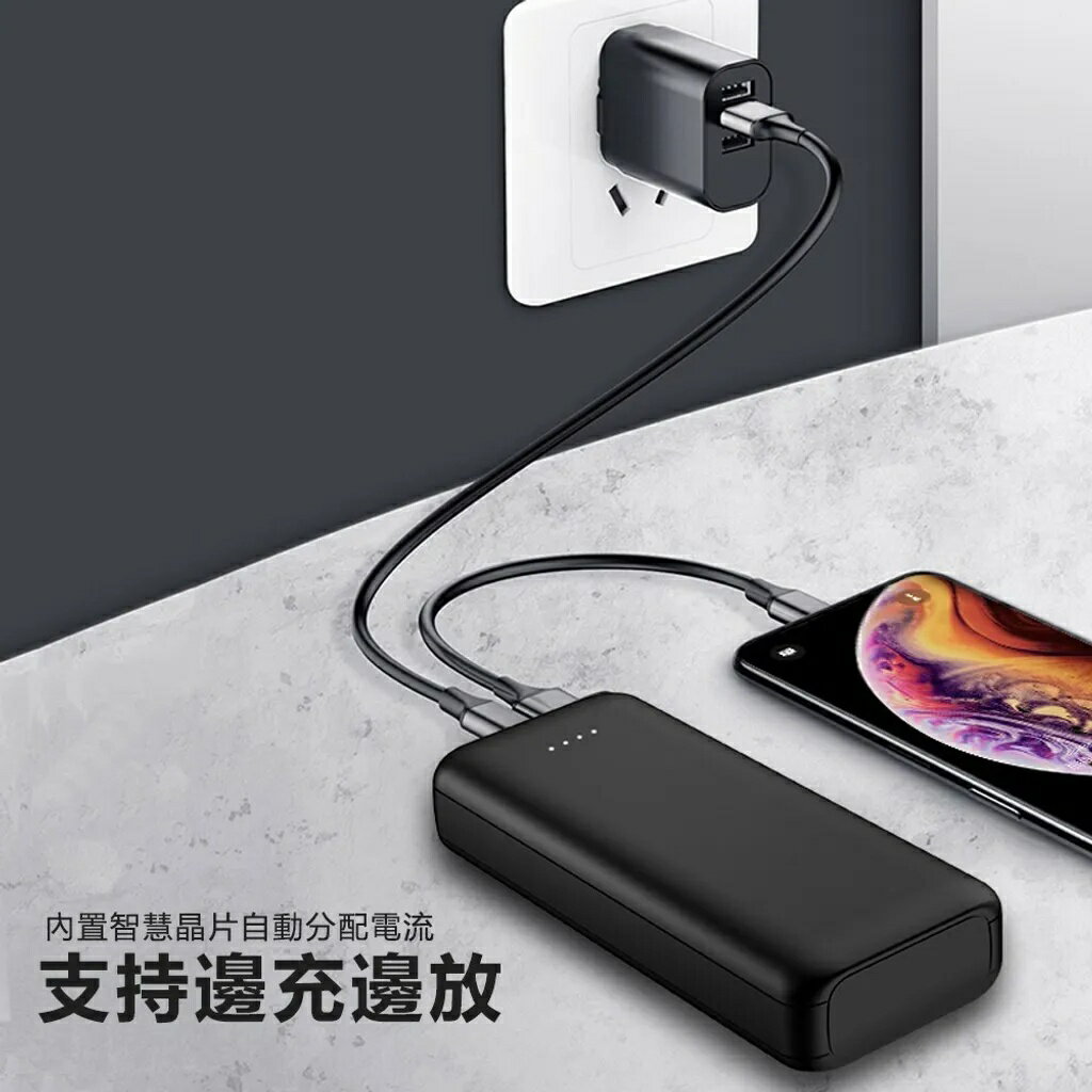 10000mAh4孔迷你大容量馬卡龍行動電源【緣屋百貨】天天出貨 10000mah Type-C行動充 蘋果行動電源 8