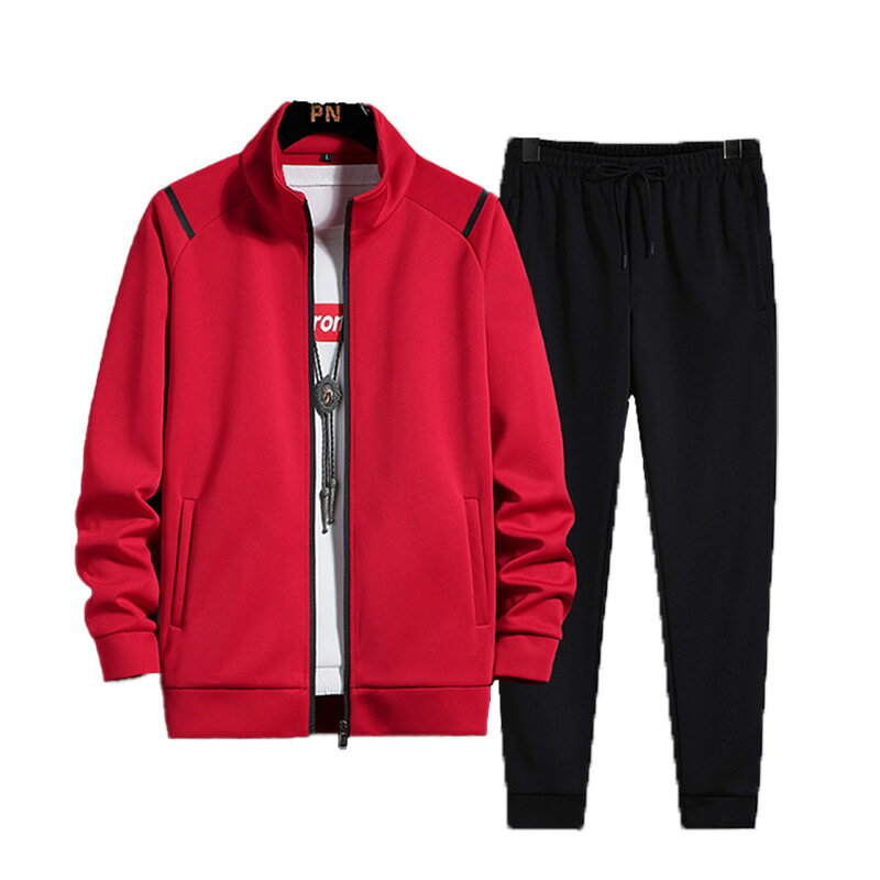 【巴黎精品】運動套裝兩件套休閒服-休閒夾克運動長褲男運動服4色a1he7