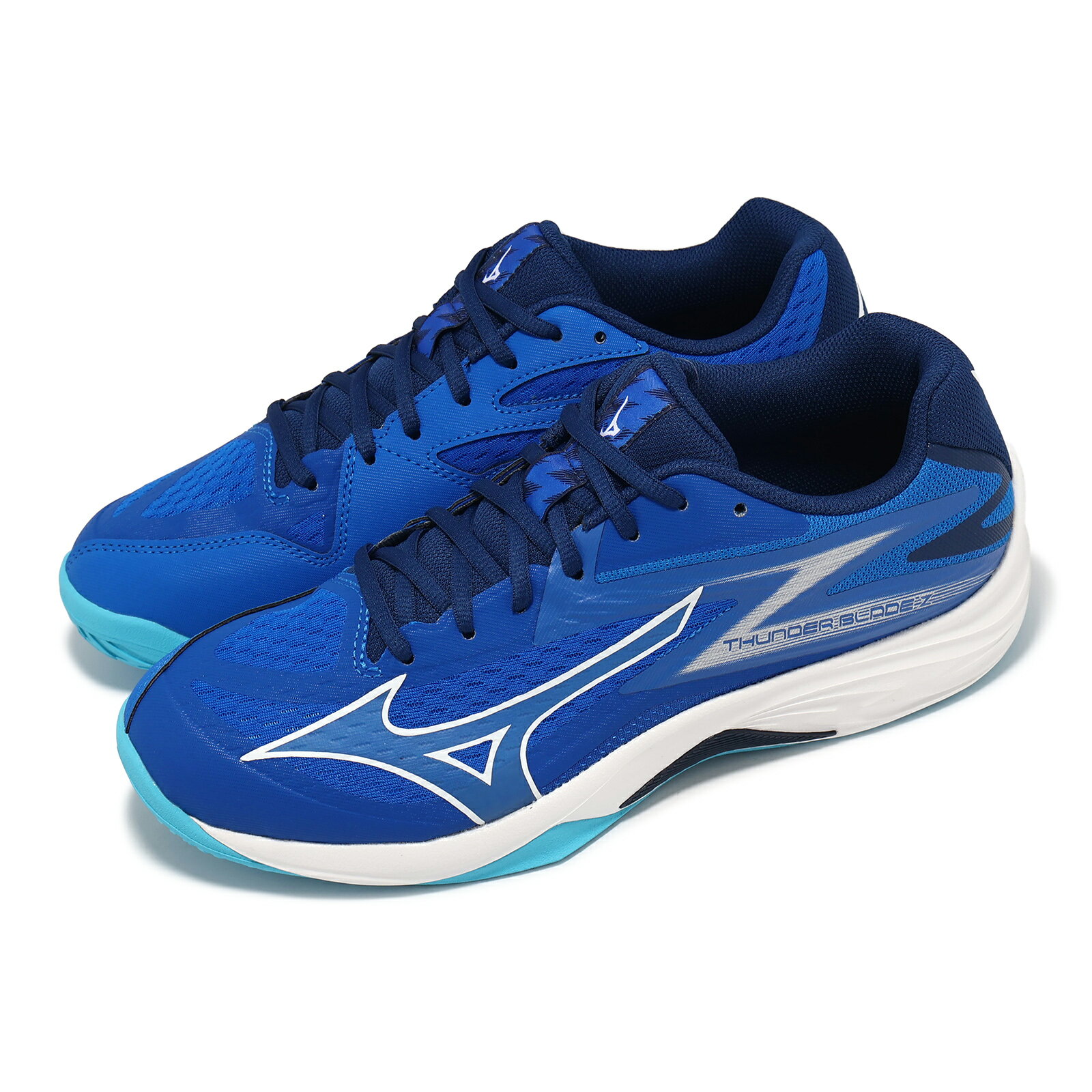 Mizuno 排球鞋 Thunder Blade Z 男鞋 藍白 入門款 室內運動 羽排鞋 美津濃 V1GA2370-01 7 Mizuno 排球鞋 Thunder Blade Z 男鞋 藍白 入門款 室內運動 羽排鞋 美津濃 V1GA2370-01 7