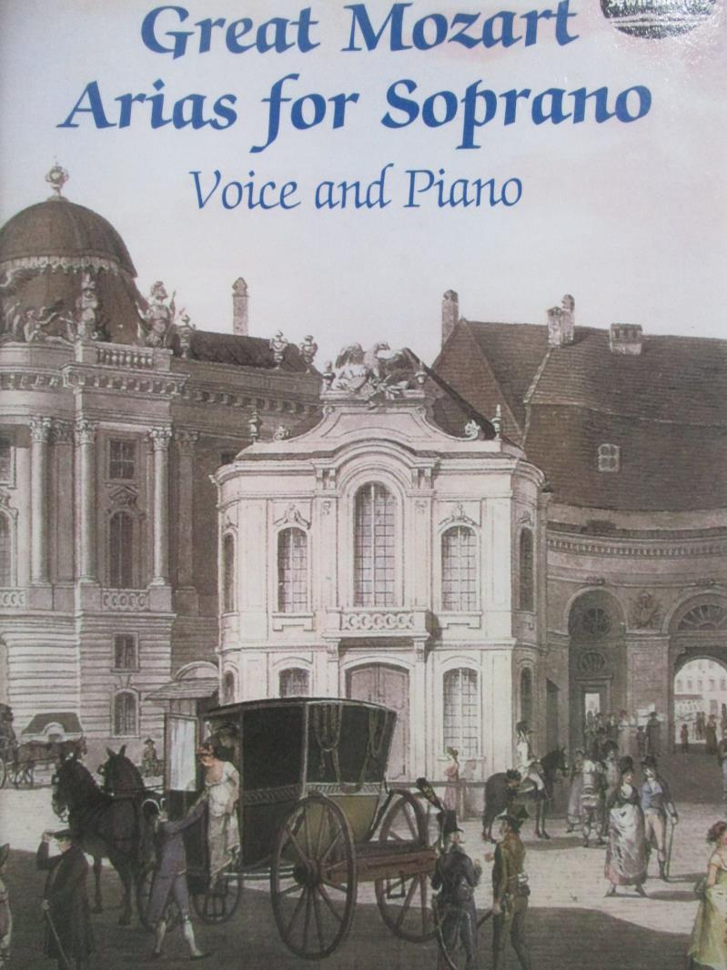 【書寶二手書T6／音樂_XDW】Great Mozart Arias for Soprano: Voice and Pi