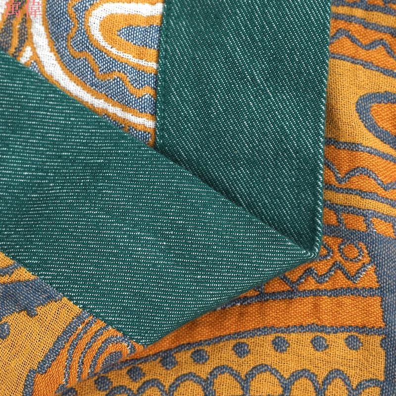 民族風毛巾被色織純棉紗布全棉毛巾毯單人雙人沙蓋毯午睡夏季高級提花毯子 2