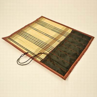 【手工竹筆簾-竹料-32*28cm-4張/組】毛筆竹筆簾筆袋 卷筆工具 文房四寶宣紙毛筆書法用品乾溼均可裝-30034