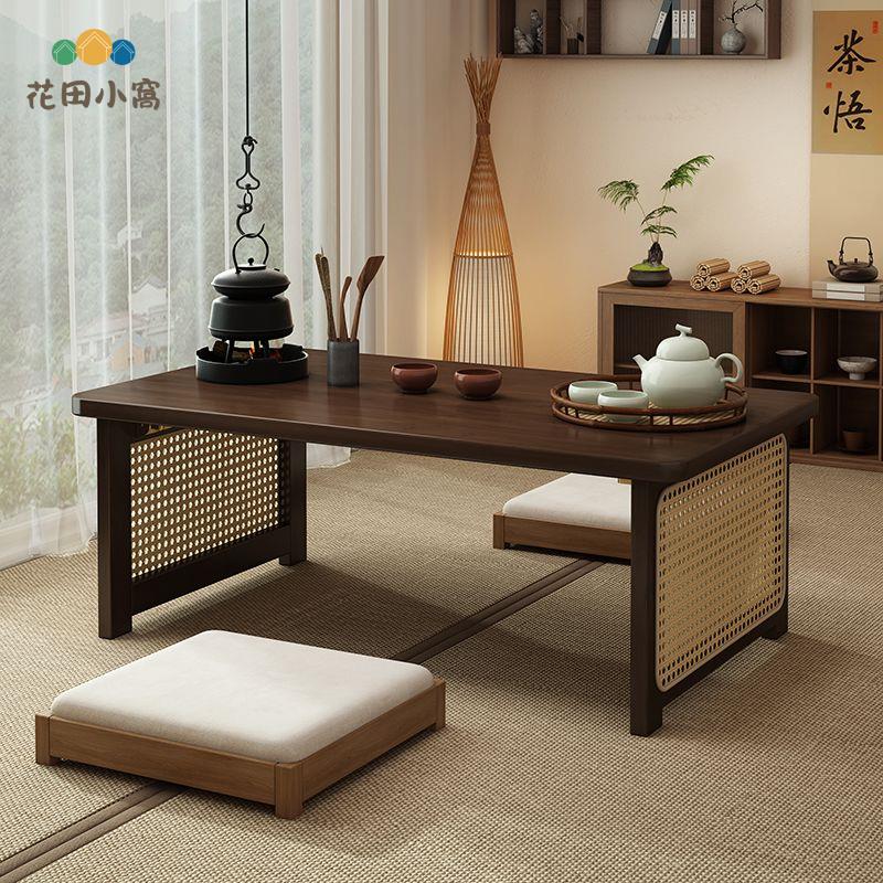 桌面置物架 飄窗小茶幾 榻榻米禪意矮桌 茶桌 臥室小桌子 坐地炕桌家用[PP0521021]