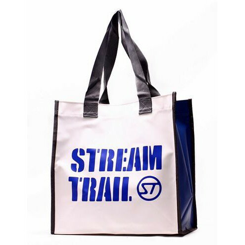 日本 《Stream Trail》Dory輕便大手提袋(浪花白-藍)