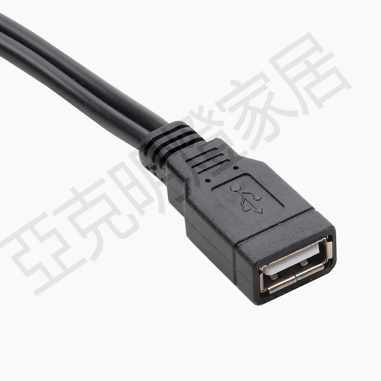 【299出貨】USB一分二連接線 一母對兩公usb分線器 資料充電兩不誤 電腦USB線【亞德機械五金家居】