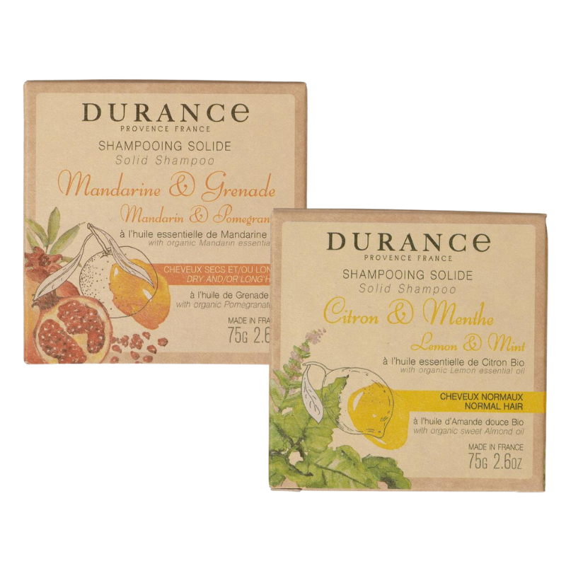 【心心哈德】法國 Durance 朵昂思 洗髮皂 75g 薄荷檸檬 柑橘石榴 清潔 洗髮皂  附發票｜滿額領券最高現折$200｜雙12嘉年華⚡專櫃 美妝 香氛 保養 禮享保養 香約聖誕 美的三次方