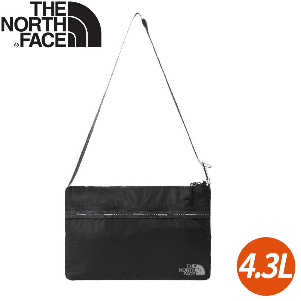 【The North Face 4.3L輕量斜揹包《黑》】52TI/單肩包/斜揹包/側揹包/小包