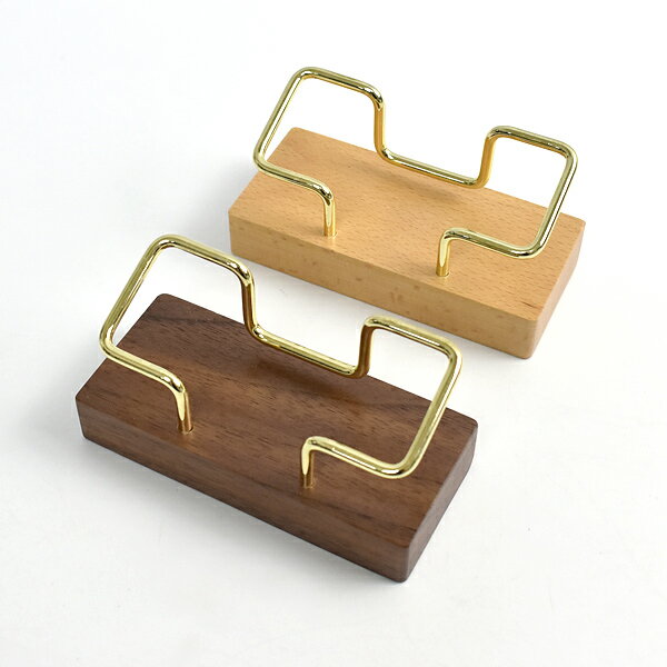 名片座 原木木頭金框名片夾【NAWA184】