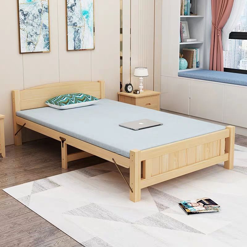 折疊床單人床家用成人簡易實木經濟型出租房雙人床1.2米兒童床
