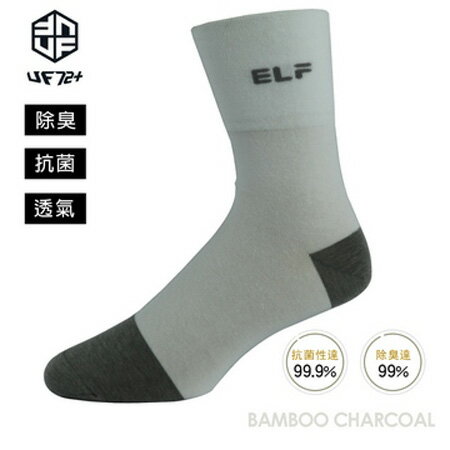 【UF72】elf 除臭 竹炭 寬口 無痕 休閒襪 UF7012 24-26 男女適用 (4色)(任選1件)