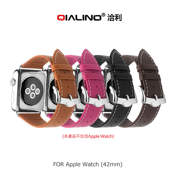 【愛瘋潮】99免運 QIALINO Apple Watch (38mm) 經典二代真皮錶帶 真皮錶帶預購【APP下單4%點數回饋】