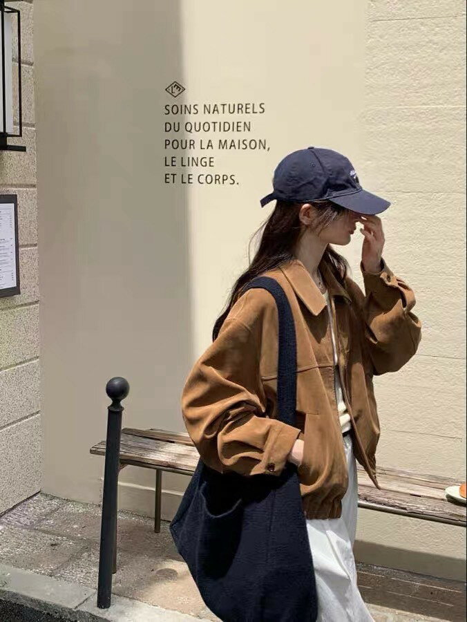 麂皮絨休閒外套-2色   【B393254】