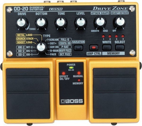 全新 OD-20 Drive Zone 電吉他 破音 雙踏板效果器 OD20【唐尼樂器】