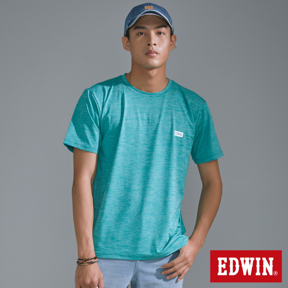 EDWIN 男款 涼感圓領短袖T恤 (嫩綠色)