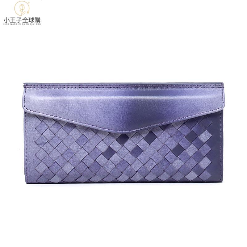 【公司現貨速發】免運 開發票 手提包 托特包 牛皮包 鱷魚皮包 羊皮包 錢包真皮錢包純手工編織羊皮中長款真皮漸變多卡位男女通用錢包