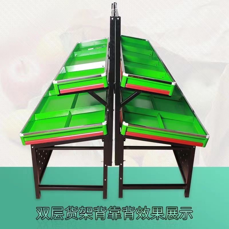免運 水果架 貨架 水果果蔬蔬菜水果店貨架加厚超市促銷多功能堆頭商用展示架架子 可開立發票