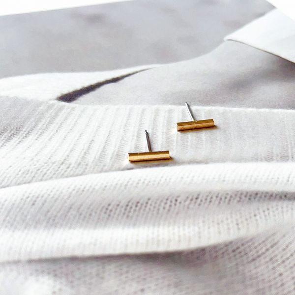 現貨專區｜簡約長條耳環-微光金(BPE53-G)｜送禮精選店家★Reyna jewelry 女王飾品