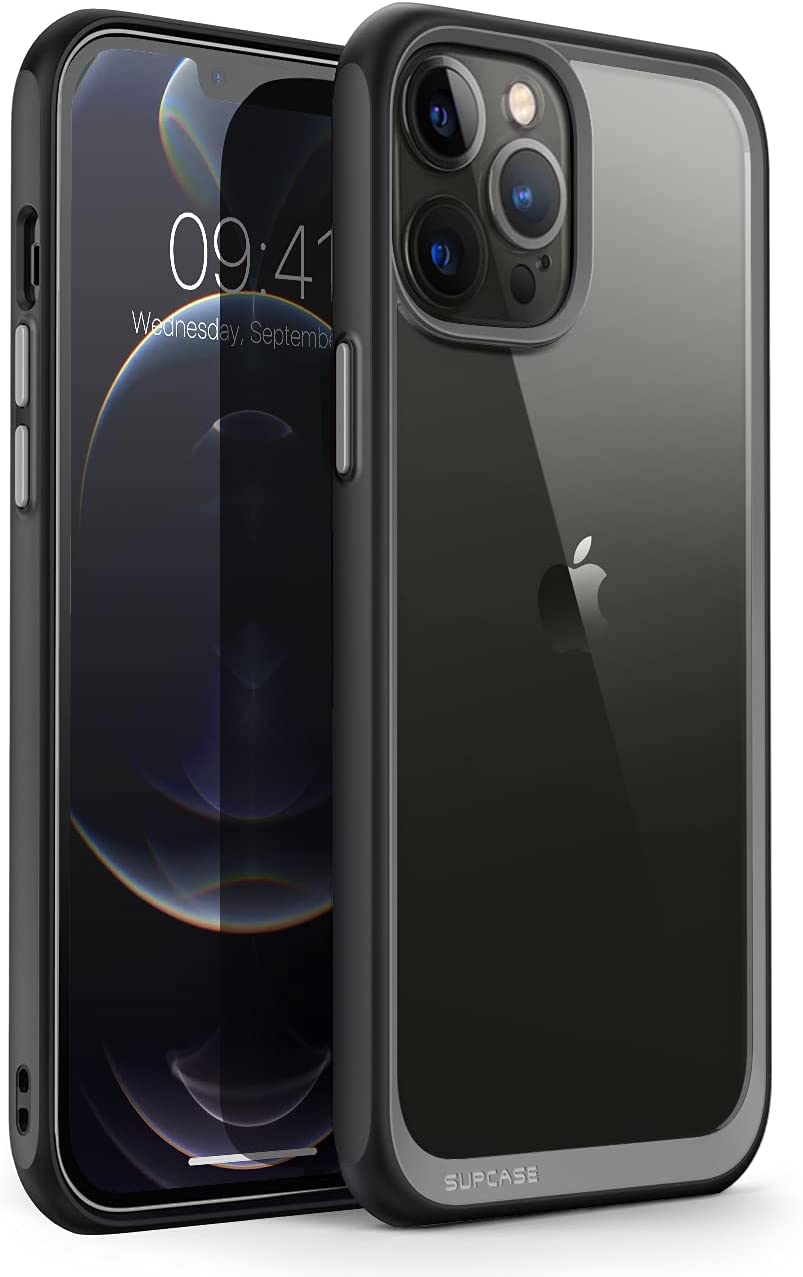 【日本代購】SUPCASE iPhone13Pro Max 手機殼6.7英寸2021 背面透明透明保護套美軍MIL標準減震相機保護薄型密接支持無線充電UBStyle系列