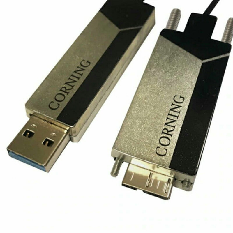 [9美國直購] Corning USB 3.1 Active Optical A Plug to Micro-B Plug Cable - 10m (32.8')