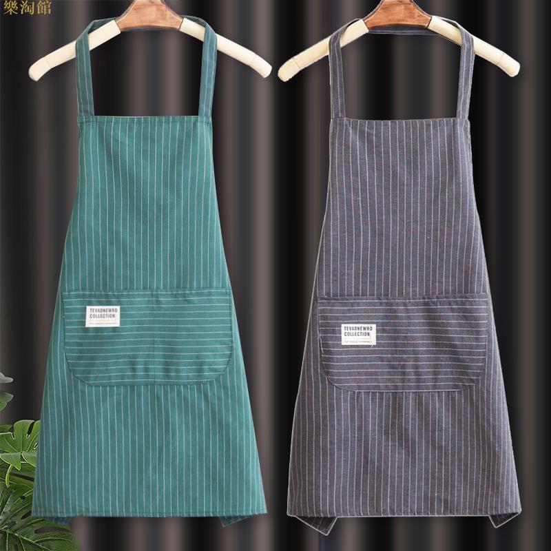 圍裙2023新款網紅純棉家用廚房做飯爆款韓式餐飲專用洋氣工作服女