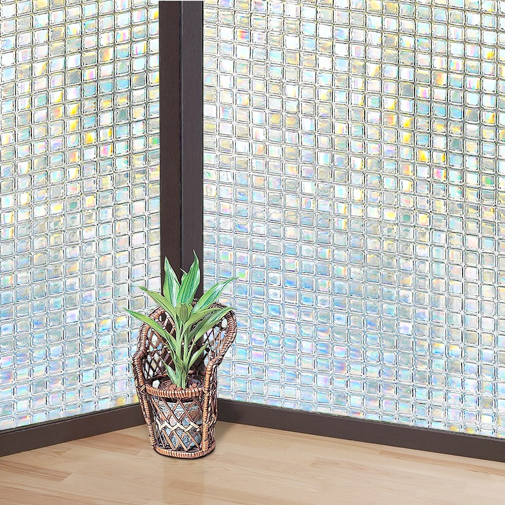 日本MEIWA抗UV可變色靜電窗貼 (馬賽克) - 92x200公分