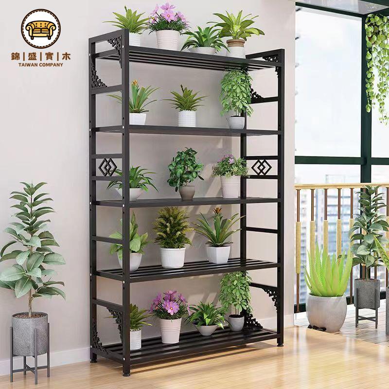 特惠/免運 工廠直銷 花架 陽臺花架 花盆架 落地置物架 戶外花架防水鐵藝陽臺多肉置物架多層落地式客廳家用花盆架可移動可開發票 全館折扣 售後保障 j5428