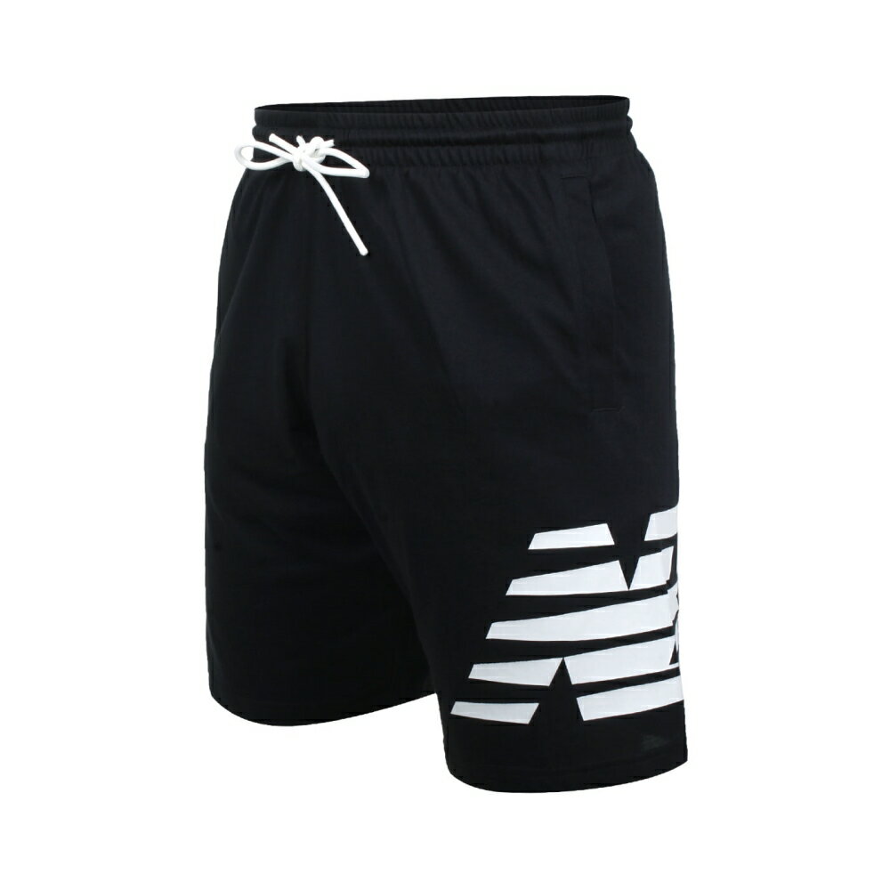 NEW BALANCE 男針織短褲(NB 五分褲 慢跑 路跑 運動 吸濕排汗「AMS21073BK」≡排汗專家≡