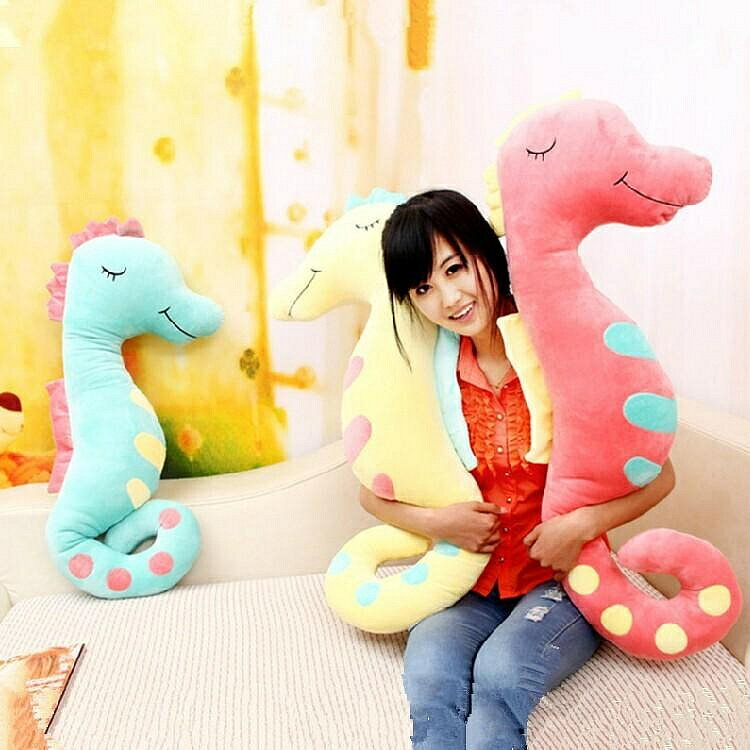 毛絨玩具公仔海馬1.2米睡眠大抱枕男女孩朋友創意生日禮物布娃娃 玩偶/生日/情人/聖誕禮物/毛絨娃娃/抱枕娃娃
