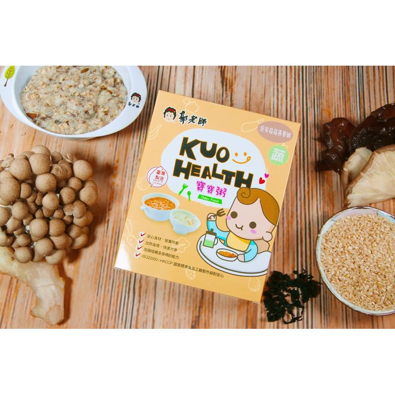 領券滿額折300 郭老師常溫寶寶粥 昆布菇菇燕麥粥 副食品 2入 1盒 愛兒麗婦幼用品 愛兒麗婦幼用品 Rakuten樂天市場