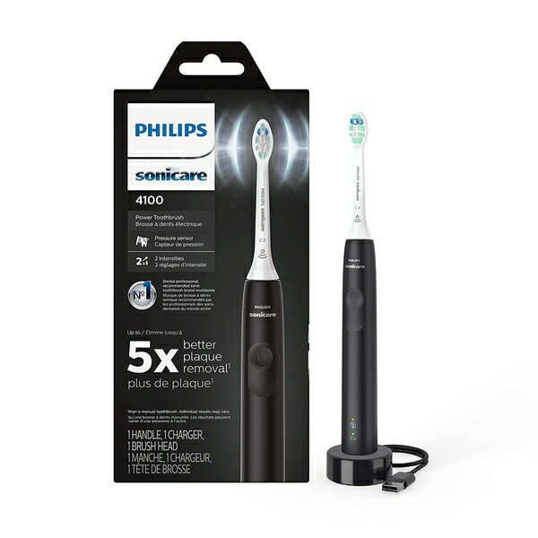 [3美國直購] Philips Sonicare HX3681/24 黑 充電式電動牙刷 4100 Power Toothbrush