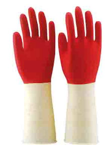 防疫打掃用 雙色手套8＂ 8.5''