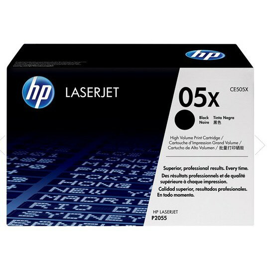【最高3000點回饋 滿額折400】 HP 05X 黑色原廠LaserJet 高容量碳粉匣(CE505X) For HP LJ P2035/2055系列