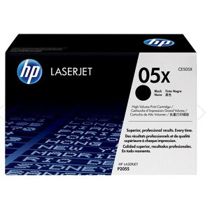 【滿額折300 最高3000回饋】 HP 05X 黑色原廠LaserJet 高容量碳粉匣(CE505X) For HP LJ P2035/2055系列