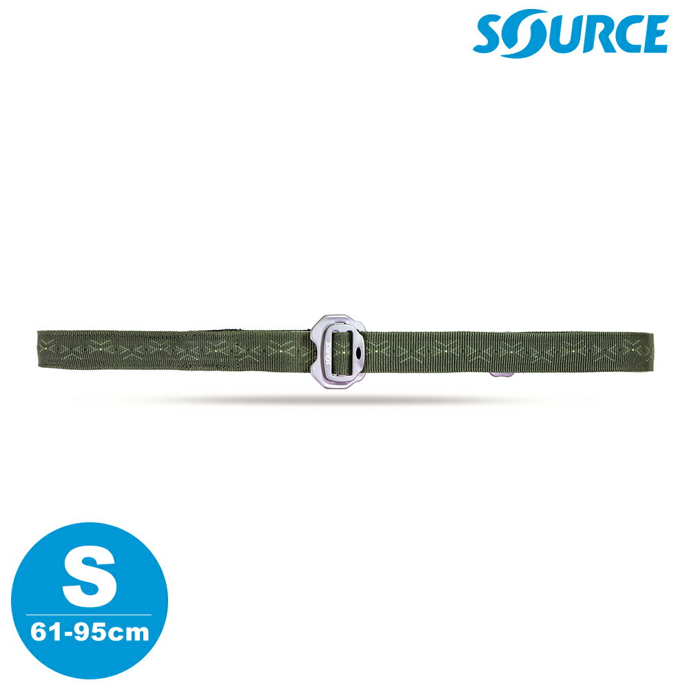 SOURCE 藏錢腰帶 Slim Travel Belts (鋁扣) 深綠色 S｜(61-95cm / 織帶寬 2.5cm)