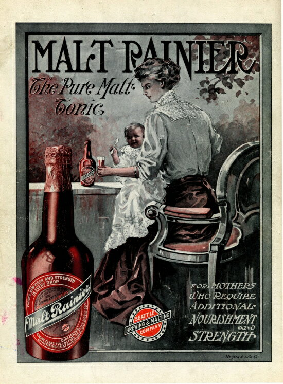 Posterazzi: Malt Rainier Beer Ad Seattle Brewing 1909 ...