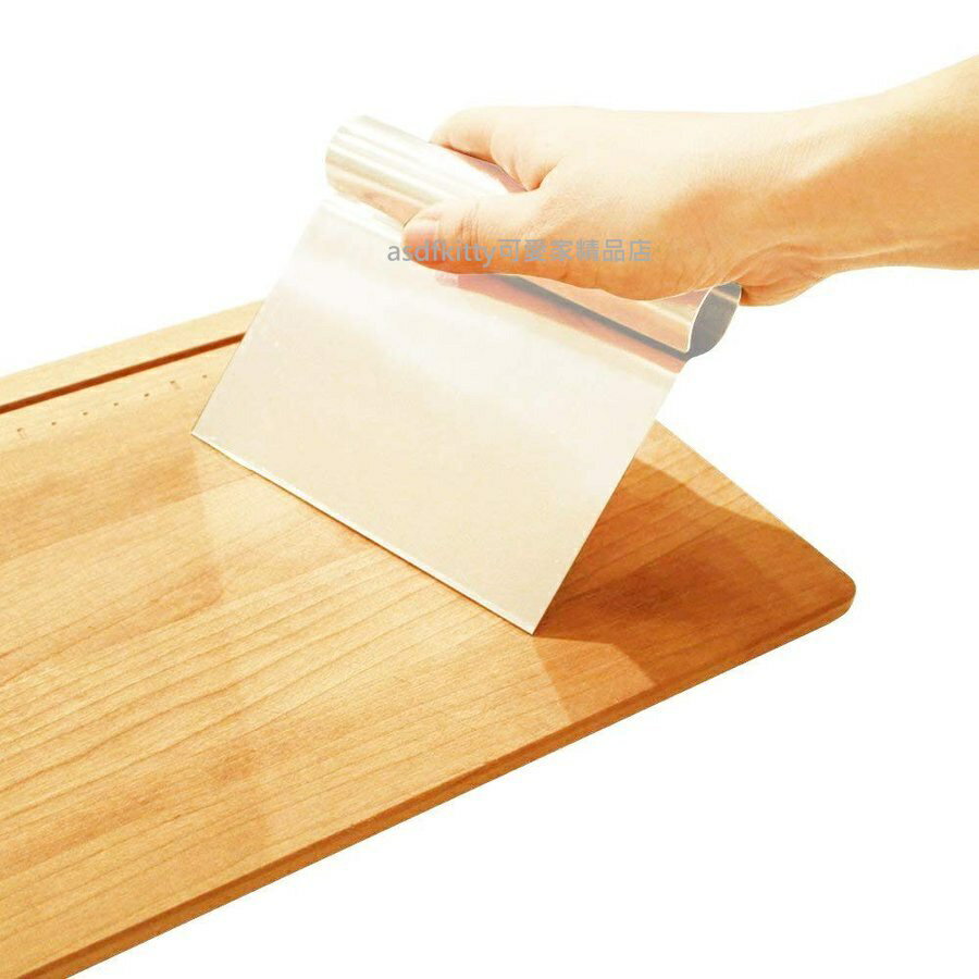 asdfkitty*日本製 貝印 不鏽鋼刮板/刮刀/切麵刀-可鏟起切菜板上的菜-日本正版商品 3