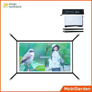 Mobi 花園露營投影屏便攜式可折疊牆壁觀看電影室外室內