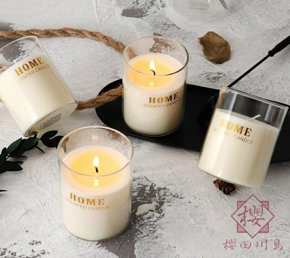浪漫蠟燭香薰家用室內持久蠟燭安神助眠香燭熏香【櫻田川島】