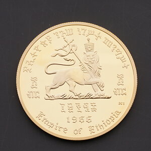 1966埃塞俄比亞帝國獅王權利游戲紀念章大尺寸金幣世界外幣硬幣