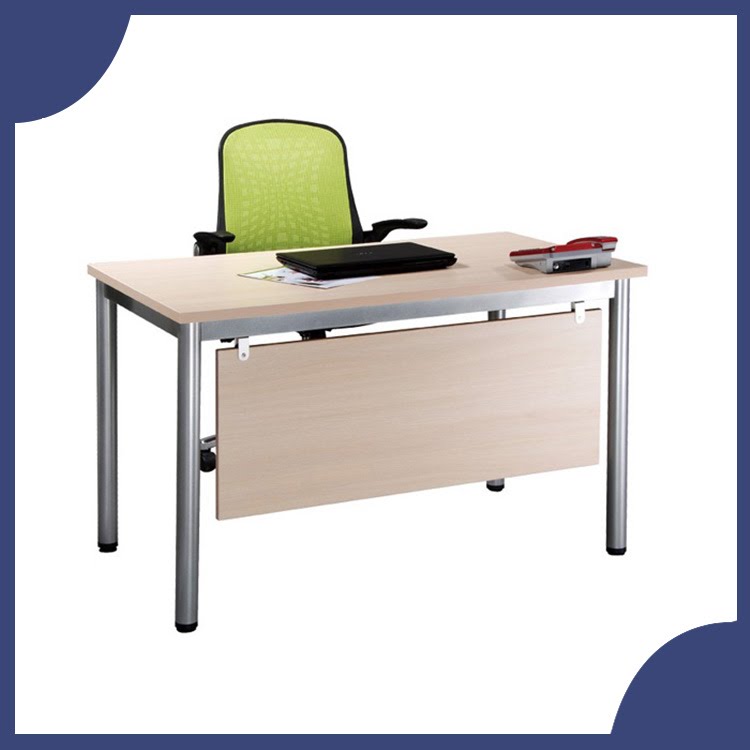 『商款熱銷款』【辦公家具】TSB-120 白橡木 烤銀方形4E 辦公桌 辦公桌 書桌 桌子