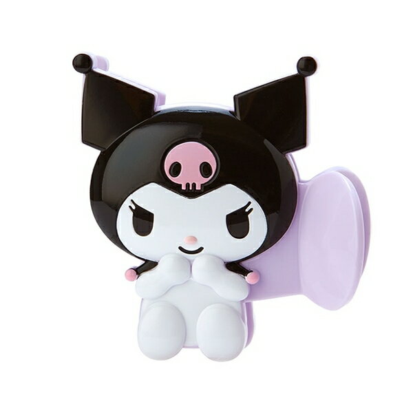 【震撼精品百貨】酷洛米 Kuromi~Sanrio 日本SANRIO三麗鷗酷洛米 造型鯊魚夾 (紫坐姿款)*05878
