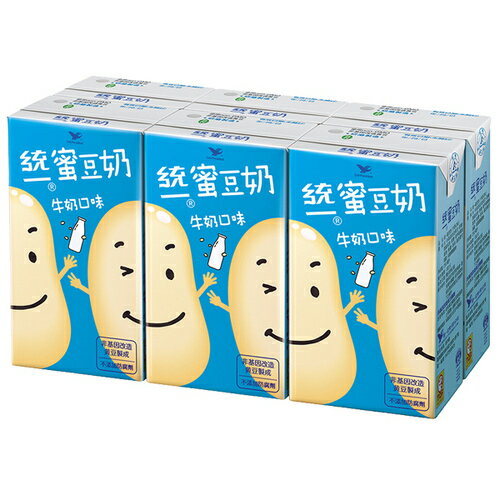 統一 蜜豆奶 牛奶口味 250ml (6入)/組【康鄰超市】