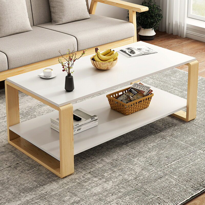 【品質保證】茶幾 茶臺 客廳家用小戶型簡約日式原木實木腿小桌極簡榻榻米小桌子
