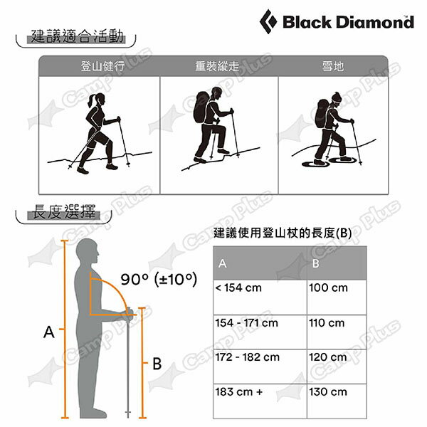 【Black Diamond】TRAIL 登山杖 2支/對 兩色 伸縮拐杖 手杖 健走杖 快扣鋁登山杖 露營 悠遊戶外 4