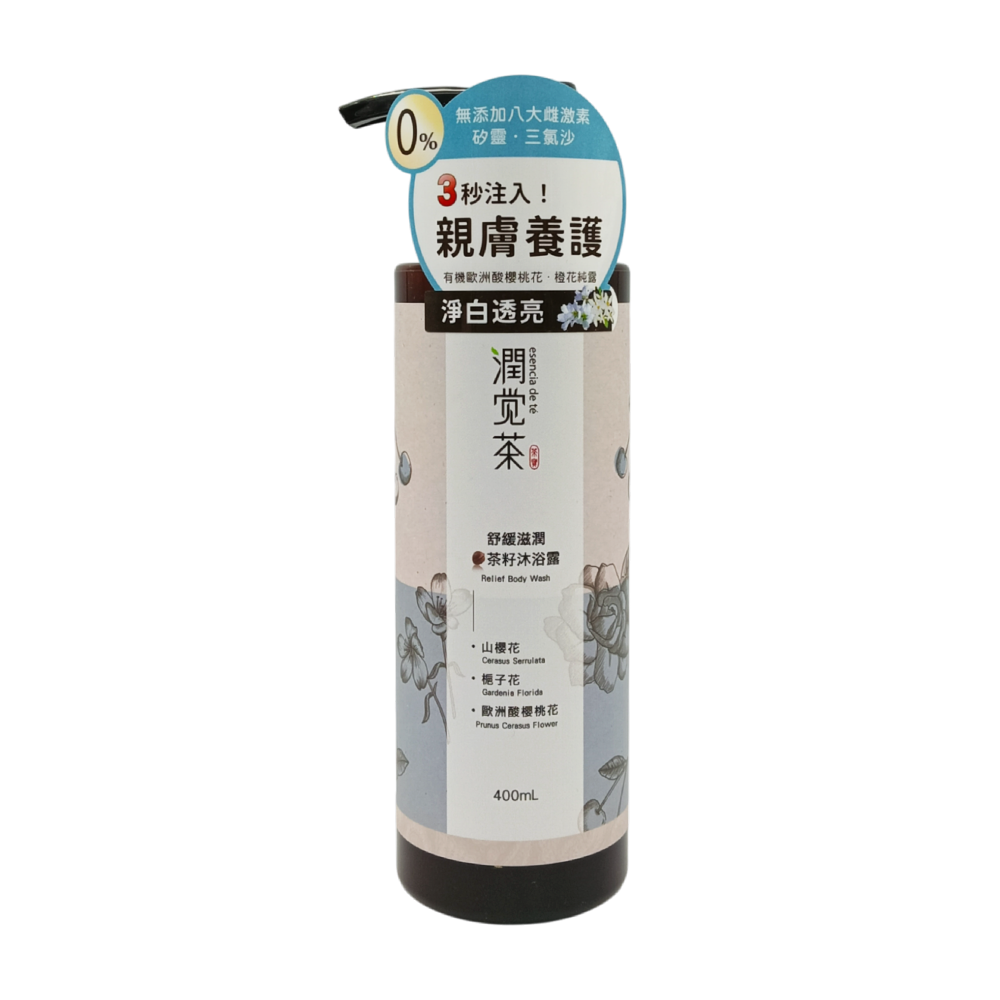 TEA POWER茶寶 潤覺茶 舒緩滋潤茶籽沐浴露 400ml