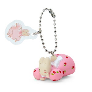 asdfkitty*茉莉兔造型鑰匙圈/吊飾-粉紅趴趴-日本正版商品