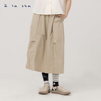 a la sha 不對稱抓褶長裙 a la sha 不對稱抓褶長裙