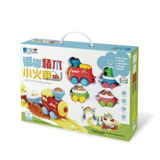 小牛津 嘟嘟積木小火車(聲光音樂/DIY玩具/軌道玩具)