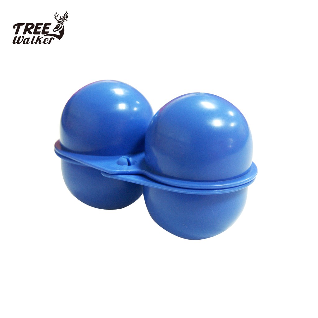 【Treewalker露遊】二粒裝實用露營 蛋盒 橘色藍色 茶葉蛋 保護蛋殼 一個29 蛋盒 原價39