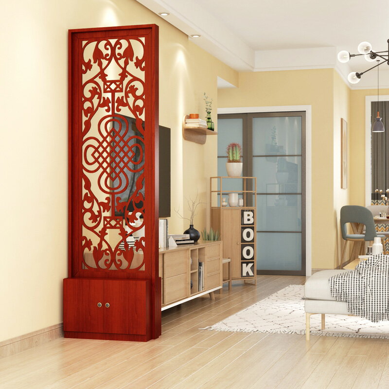 中式簡約現代 屏風 隔斷 座屏客廳 木質 玄關 櫃 裝飾櫃客廳 臥室門廳櫃